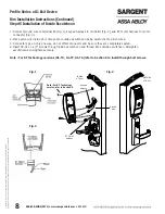 Preview for 10 page of Assa Abloy v.G1 Sargent Installation Instructions Manual