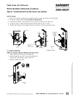 Preview for 13 page of Assa Abloy v.G1 Sargent Installation Instructions Manual