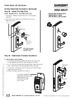 Preview for 14 page of Assa Abloy v.G1 Sargent Installation Instructions Manual