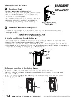 Preview for 16 page of Assa Abloy v.G1 Sargent Installation Instructions Manual