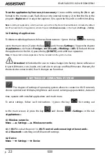 Preview for 86 page of Assistant FREEDOM AP-72 G Series User Manual