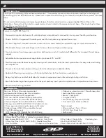 Preview for 2 page of Associated Electrics rc10b5 User Manual