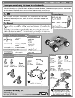 Preview for 2 page of Associated Electrics RC18MT Instruction Manual