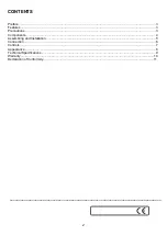 Preview for 2 page of ASTEL LIGHTING CASCADA LPR1280 Operating Instructions Manual