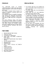 Preview for 3 page of ASTEL LIGHTING CASCADA LPR1280 Operating Instructions Manual