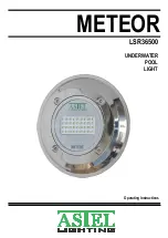 ASTEL LIGHTING METEOR LSR36500 Series Operating Instructions Manual preview