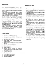 Preview for 3 page of ASTEL MARINE EQUATOR MSR36240 Operating Instructions Manual