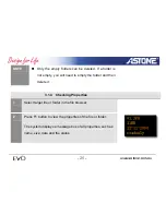 Preview for 25 page of Astone EVO Quick Start Manual