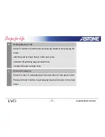 Preview for 35 page of Astone EVO Quick Start Manual