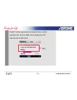 Preview for 41 page of Astone EVO Quick Start Manual