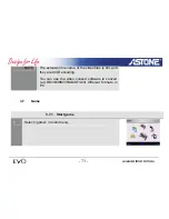 Preview for 73 page of Astone EVO Quick Start Manual