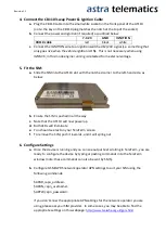 Preview for 2 page of astra telematics AT110 Quick Start Manual