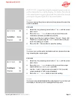 Preview for 17 page of ASTRO V 112 Operating Instructions Manual