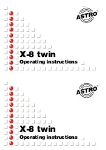 ASTRO X-8 twin Operating Instructions Manual preview