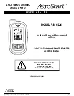 AstroStart R SS-5225 User Manual preview