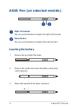 Preview for 22 page of Asus A1/UX370UA-C4217T E-Manual