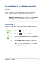 Preview for 57 page of Asus A1/UX370UA-C4217T E-Manual