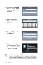 Preview for 20 page of Asus AIGURUSV1 - Eee Videophone AiGuru SV1 Wireless IP Video Phone User Manual