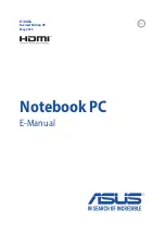 Preview for 1 page of Asus F751L E-Manual