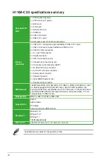 Preview for 8 page of Asus H110M-C D3 User Manual