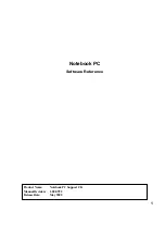 Preview for 1 page of Asus L3C Software Reference Manual