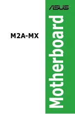 Asus M2A-MX User Manual preview