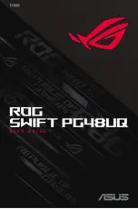 Asus ROG SWIFT PG48UQ User Manual preview