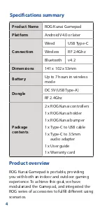 Preview for 4 page of Asus ZS660KLCL A User Manual