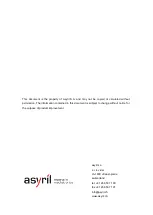 Preview for 41 page of Asyril Asycube Operating Manual