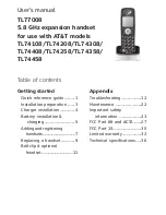 Preview for 4 page of AT&T TL74108 User Manual