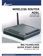 Atlantis Land WIRELESS ROUTER ADSL A02-RA210-W54 Quick Start Manual preview