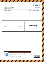 Atlas Copco 8425010341 Manual preview