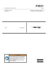 Preview for 1 page of Atlas Copco P2551 Product Instructions