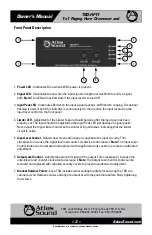 Preview for 3 page of Atlas TSD-HF11 Owner'S Manual