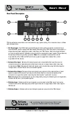 Preview for 4 page of Atlas TSD-HF11 Owner'S Manual