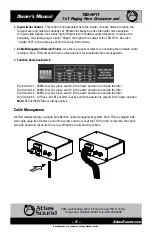 Preview for 5 page of Atlas TSD-HF11 Owner'S Manual