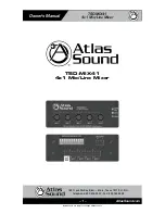 Atlas TSD-MIX41 Owner'S Manual preview