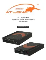 Atlona AT-HD560 User Manual preview