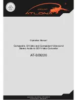 Atlona AT-SDI220 Operation Manual preview