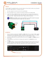 Preview for 3 page of Atlona OmniStream 112 Installation Manual