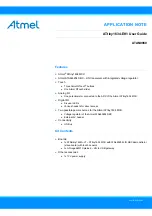 Preview for 1 page of Atmel ATtiny1634-EK1 User Manual