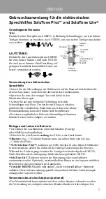 Preview for 7 page of Atos PROVOX SolaTone Lite Instructions For Use Manual