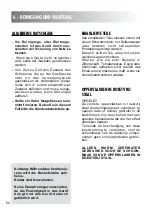 Preview for 52 page of Attila PRF 960 GAS Instructions For The Use