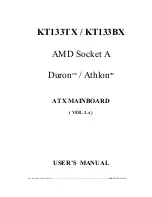 Preview for 1 page of ATX KT133BX User Manual