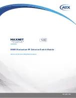 Preview for 1 page of ATX MAXNET MNRS Installation & Operation Manual