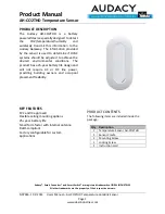 Audacy AH-CO2THD Product Manual preview