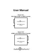 Preview for 1 page of Audio Authority 1311 User Manual