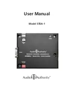 Audio Authority 970A-1 User Manual preview