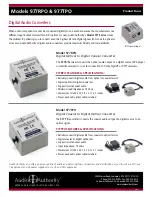 Preview for 1 page of Audio Authority Digital Audio Converters 977TPO Specification Sheet