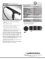 Preview for 1 page of Audio Technica AT2021 Specifications